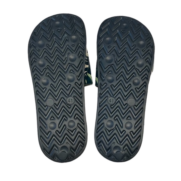 NEW Kith Men’s Palm Tree Slides size 41 Green - Picture 8 of 10